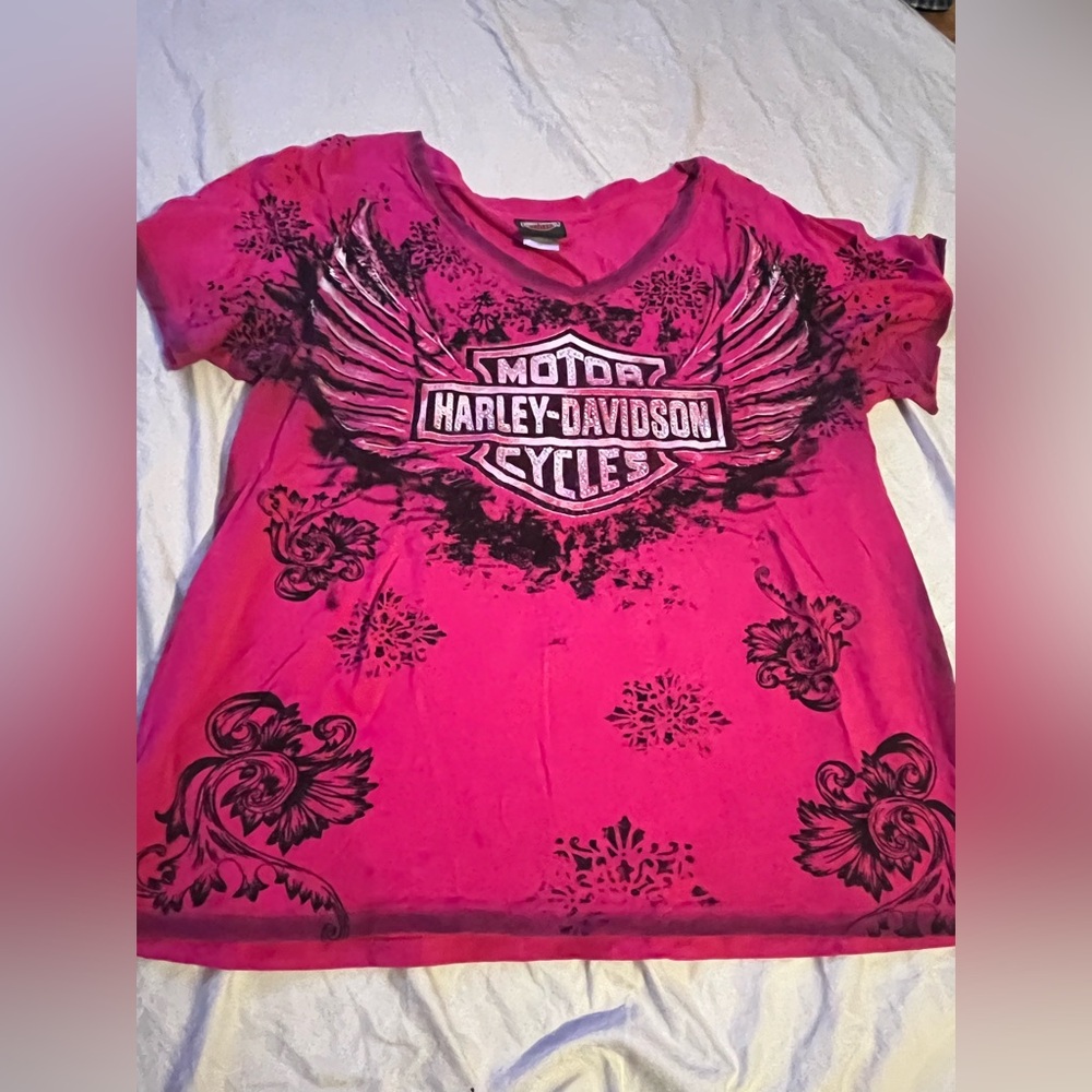 Harley Davidson Pink Tshirt